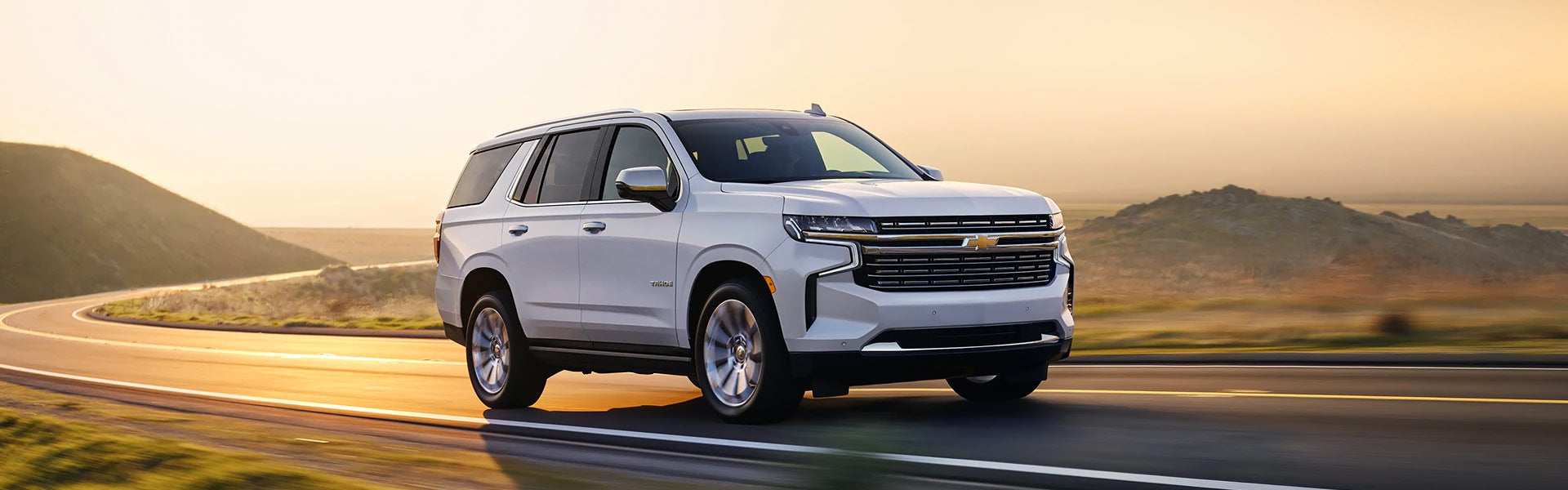 2020 Chevrolet Suburban on a mountain road